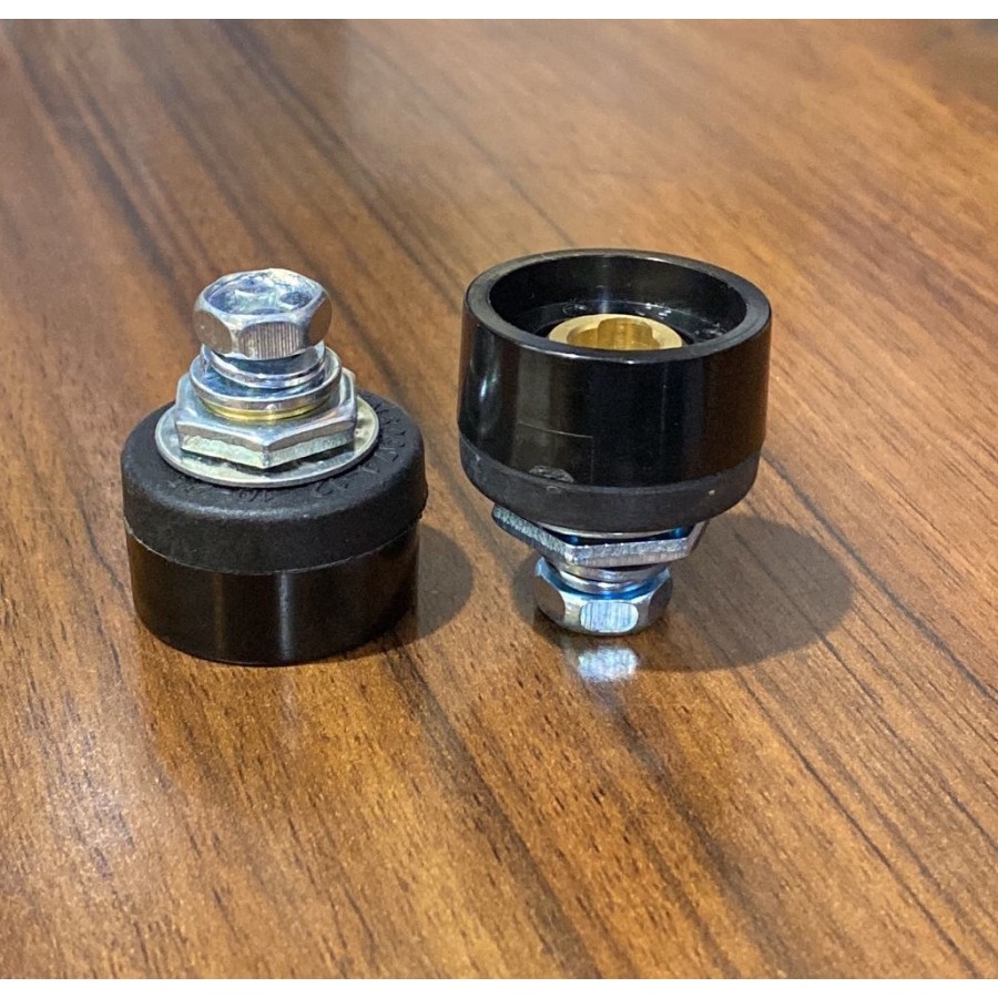 Kabel Konektor Mesin Las Listrik Inverter MMA Kabel Plug 10-25 Female