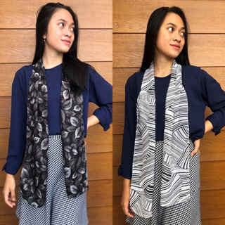 Image of 45-52 Syal motif scarf leher syall murah fashion neckscarf wanita batik bukan rajut