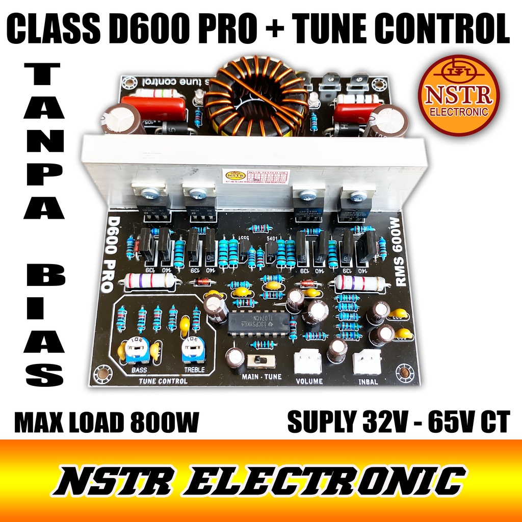 CLASS D600 PRO DILENGKAPI TUNE CONTROL TANPA ARUS BIAS