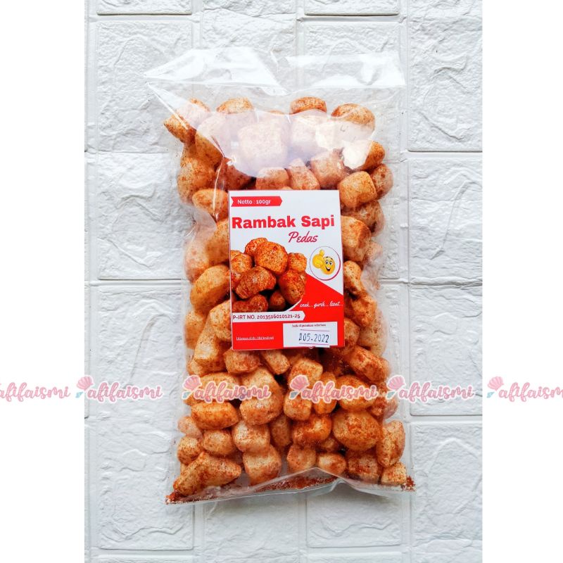 

[ 100gram ] Rambak Sapi Pedas Boncabe Gurih dan Renyah by afifaismi