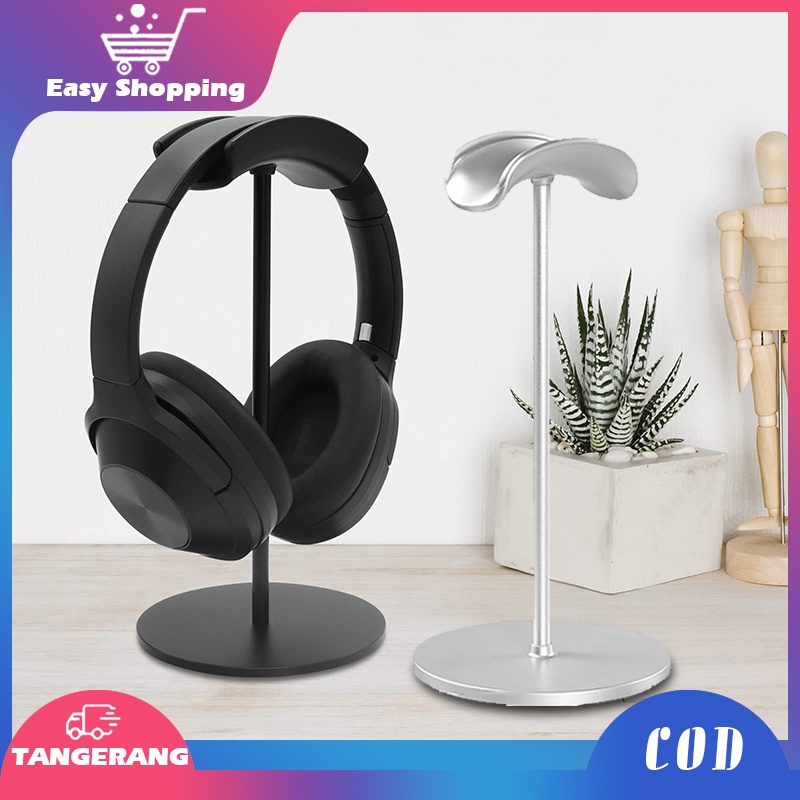 Headphone Stand Holder Aluminium Gantungan Headphone Universal Gaming Headphone Stand