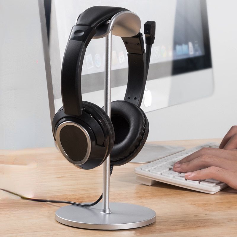 Headphone Stand Holder Aluminium Gantungan Headphone Universal Gaming Headphone Stand