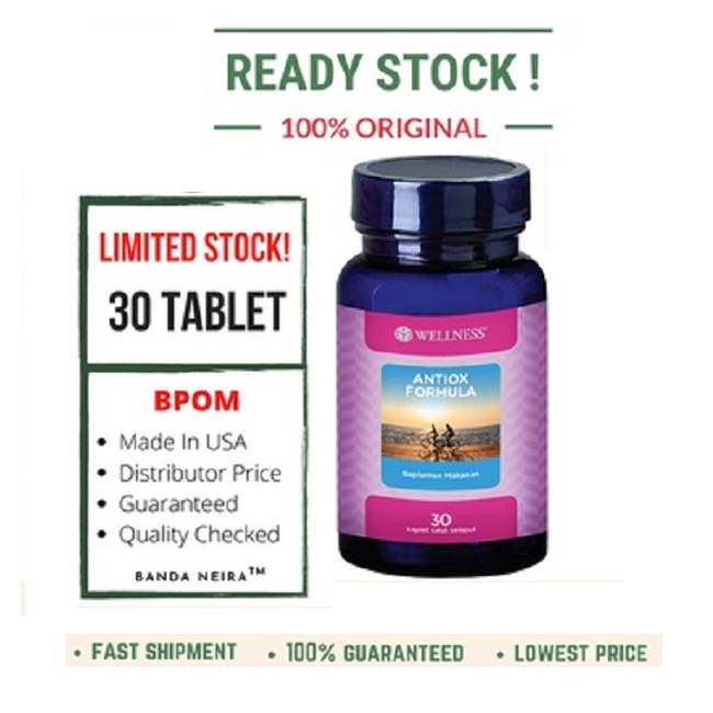 Wellness antiox formula isi 30 tablet { B69015 }