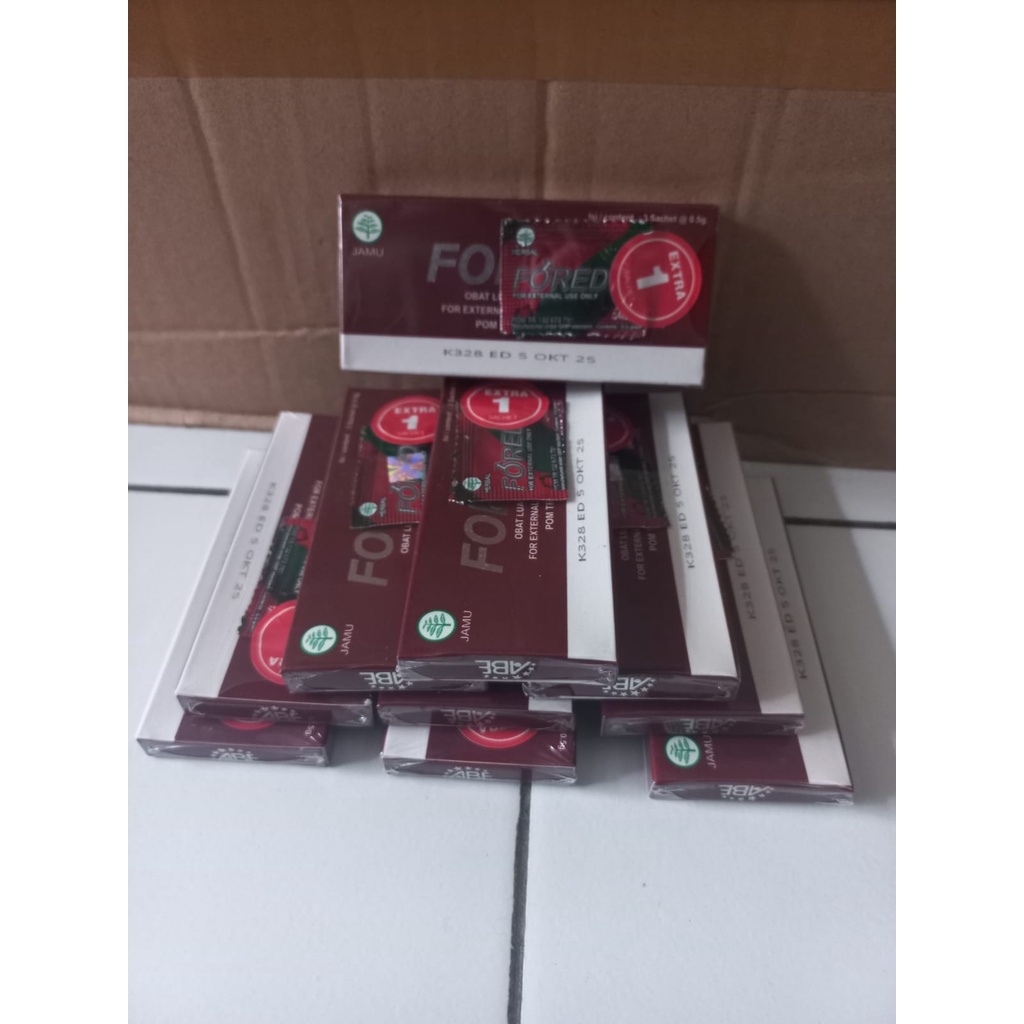 PAKET 10 BOX - Herbal Pria FOREDI Boyke Obat Kuat Tahan Lama Perkasa