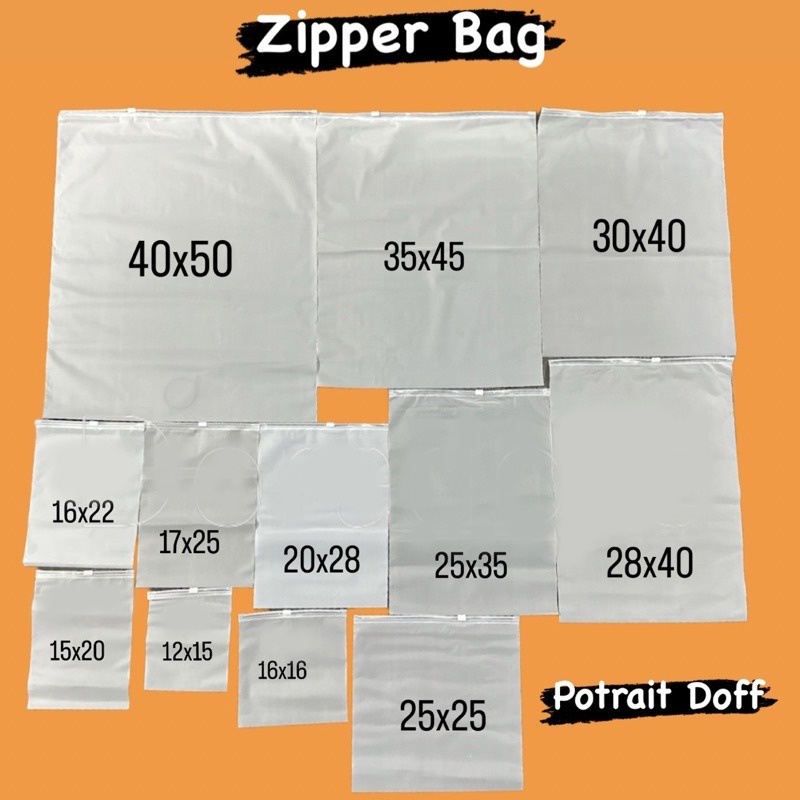 COD Zipper Bag / Storage Bag / Pouch Baju / Pouch Travel / Pouch Kosmetik / Ziplock Storage Bag Transparant 15