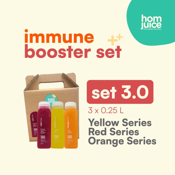 

VIT C BOOSTER 3.0 COLD-PRESSED JUICE BY HOMJUICE JUS SEHAT JUS DETOX