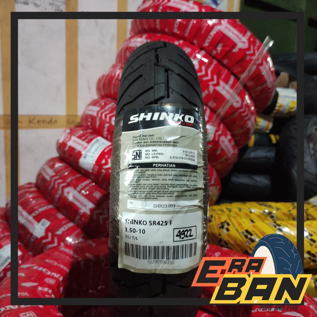 BAN LUAR SHINKO SR425 10 350 TUBELESS VESPA