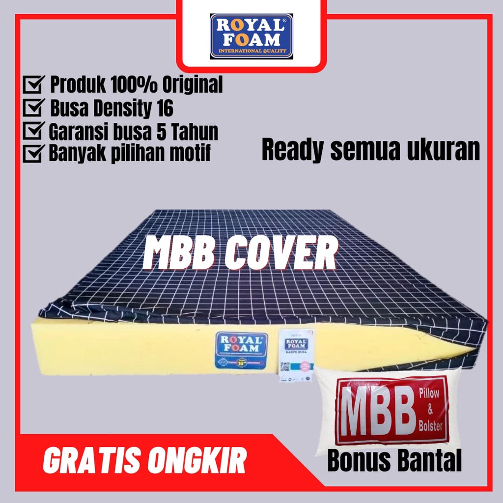 royal foam kasur busa 180 x 200 x 30 cm garansi 5 tahun