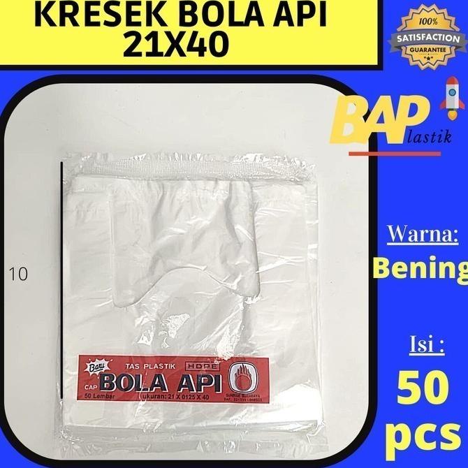 ] Kresek Bola Api 21x40 Bening/ Transparant / Kresek Bening