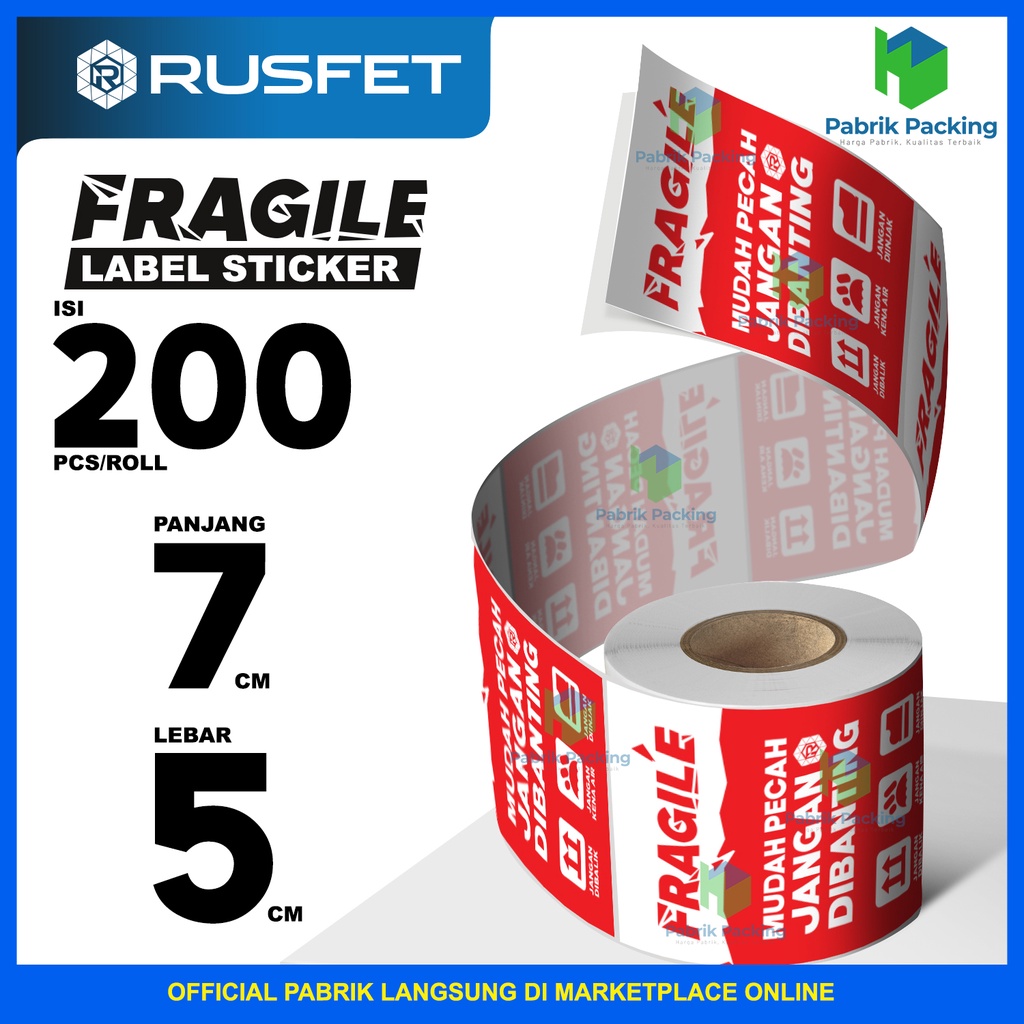 

Stiker fragile jangan di banting stiker label pengiriman 7cm x 5cm