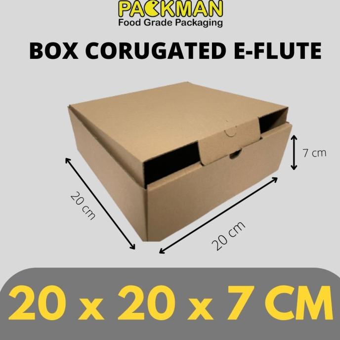 .........] KARDUS 20x20x7 cm / BOX KARTON CORUGATED DIECUT E-FLUTE / ONLINE BOX