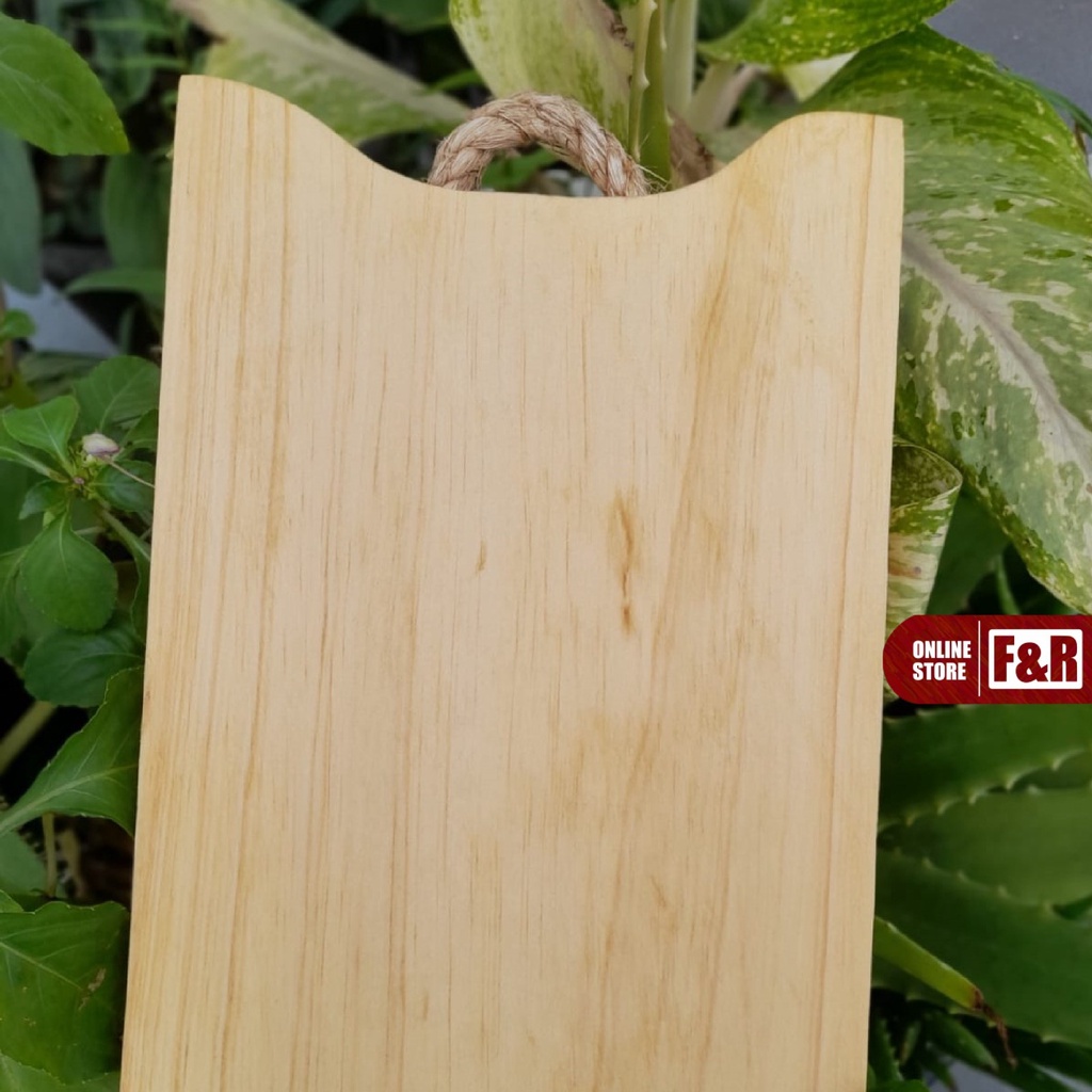 Talenan Kayu Pinus Premium Food Grade Dengan Tambang Hiasan Dinding Perlengkapan Rumah