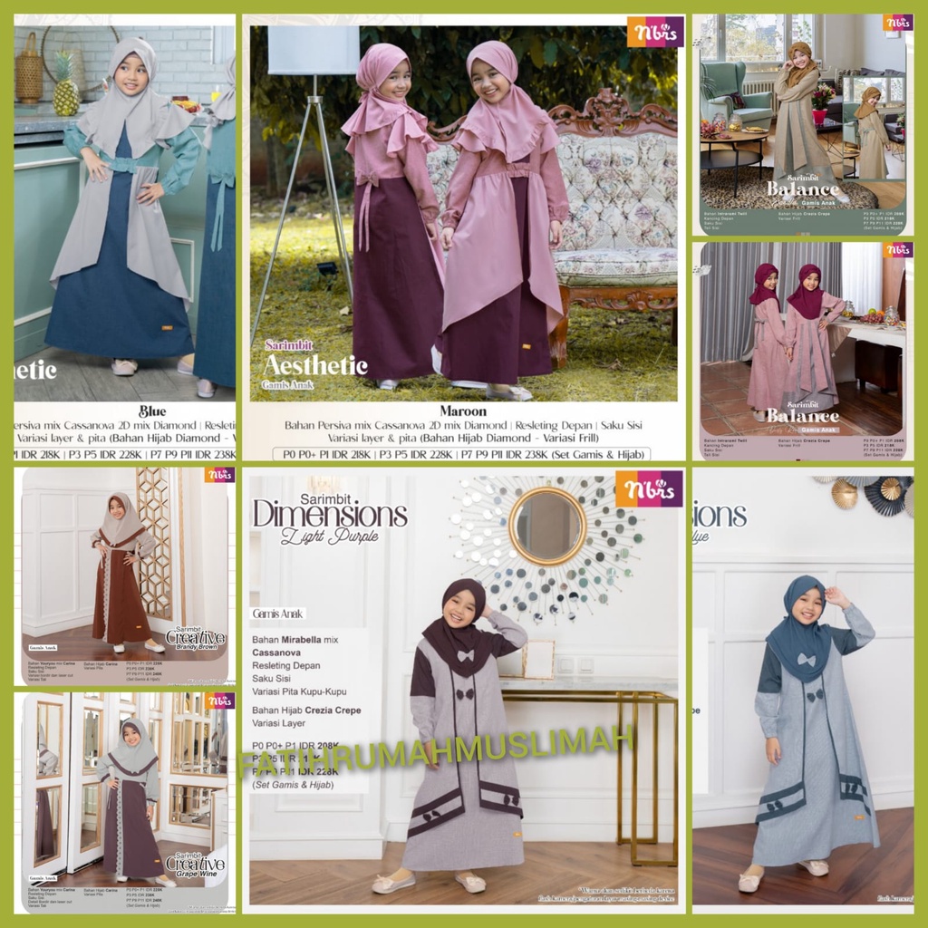 PROMO / GAMIS ANAK NIBRAS / GAMIS ANAK / GAMIS ANAK ORI / SET GAMIS ANAK DAN HIJAB / NIBRAS / NIBRAS