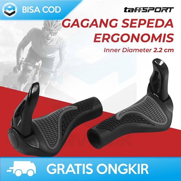 HANDLEBAR SEPEDA MTB RUBBER GRIP GAGANG SEPEDA ERGONOMIS DESAIN SPORTY