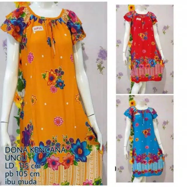 daster panjang DASTER KENCANA UNGU LABEL MERAH SUPER LD 100 DASTER MIDI TALI Ungu U5I6 best seller h