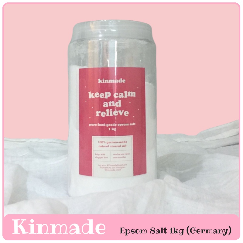 Kinmade Epsom Salt 1kg (Germany) | Garam Epsom | Perawatan Kulit