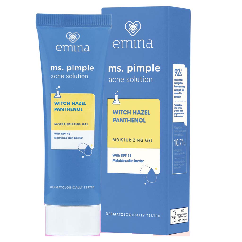 Emina Ms. Pimple Acne Solution(Moisturizing Gel/Face Wash/Face Toner/Spot Gel/Exfoliating Toner/Calming Gel)