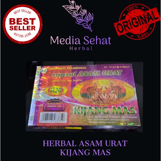 Herbal Kapsul Kijang Mas untuk asam urat dan sejenisnya