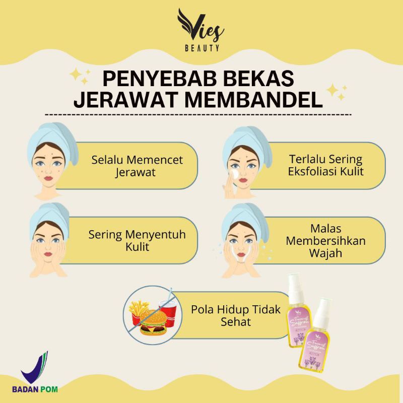 TERMURAH Serum Safron By Vies | Glowing Kenyal &amp; Melembabkan Wajah