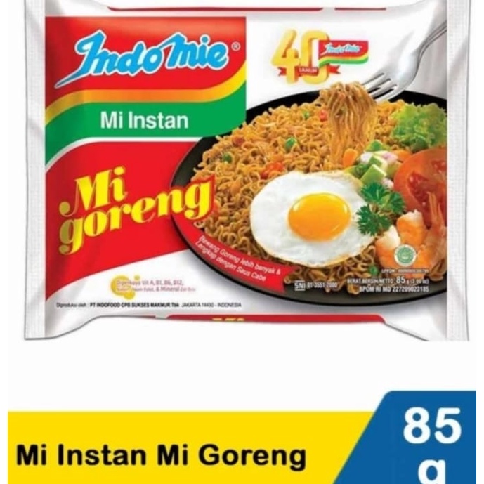 

Indomie Goreng 85 gram Indomie Mi Goreng 85g