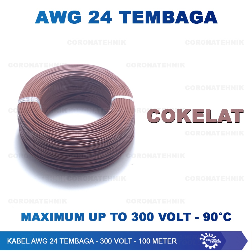 Tembaga Putih ( 100 meter ) Kabel AWG 24