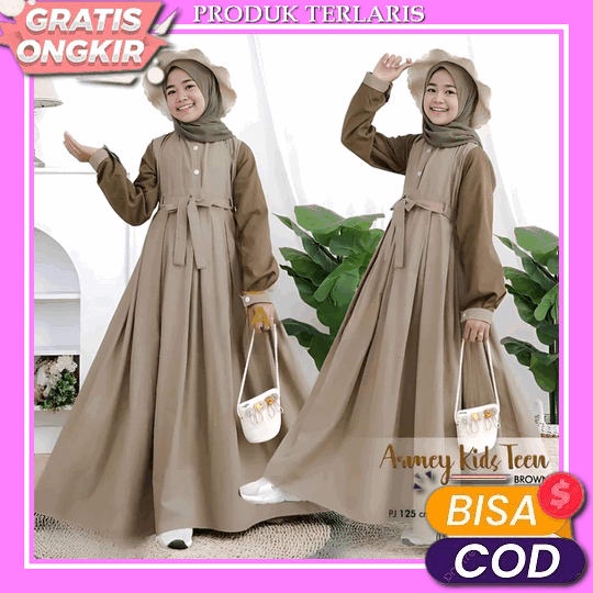 Gsmis Ori Modern Gamis Terbaru 2023 Lebaran Wanita Import Remaja Jumbo Korean Style Burkat Kekinian 
