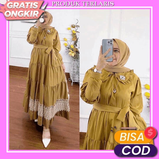 Rosma Syari Abu - Toko Kami Sedia Gamis Wanita Terbaru 2023 Kekinian Dewasa Jumbo Lebaran Remaja Ori