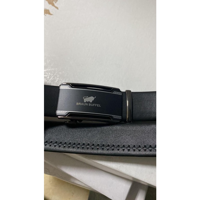 Terlaris Ikat Pinggang/Gesper/Sabuk Rel Pria Kulit Import Braun Buffel B101