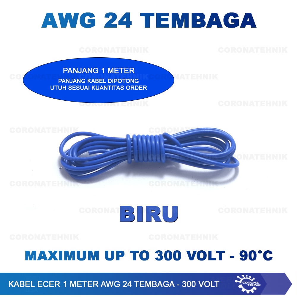 Serabut Putih @ 1 Meter Kabel Ecer AWG 24