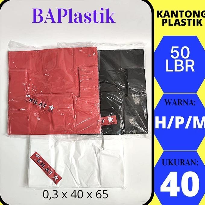 .........] Plastik Kresek Bintang Kilat 40 x 65 TEBAL / Bintang Kilat / TEBAL