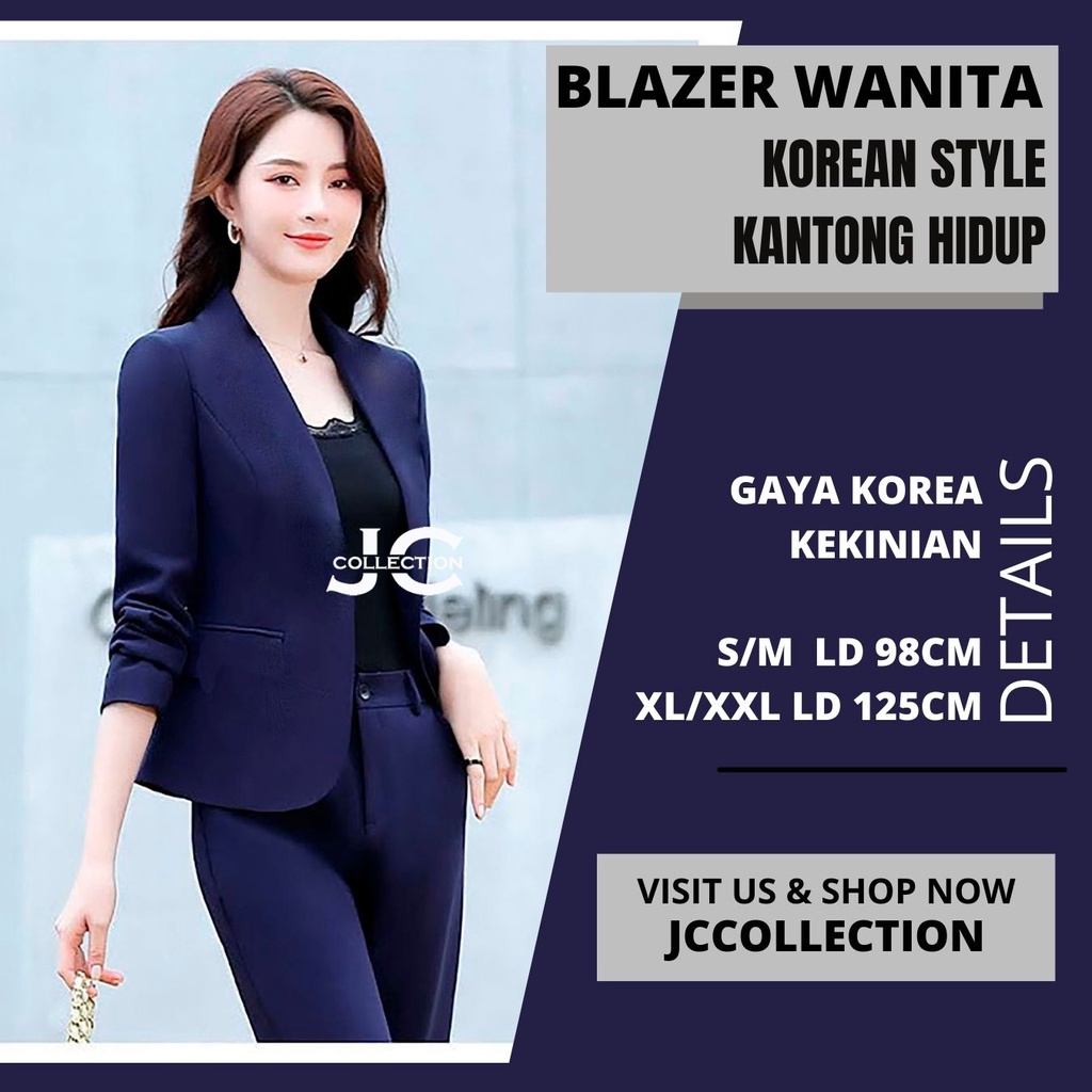 Outer Kantor Blazer Korea Wanita Kerja Kezia - JCCollections