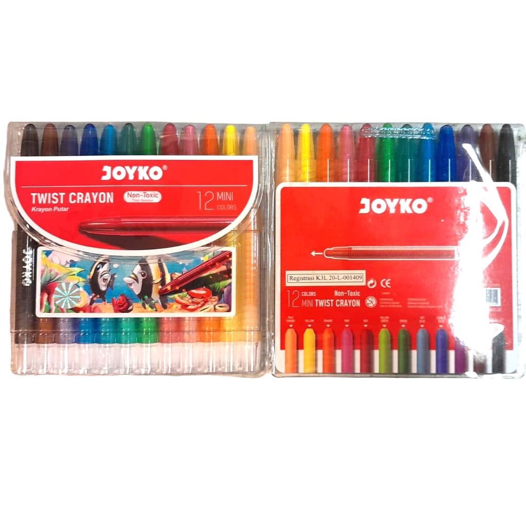 

Crayon Putar Titi JOYKO 12 Warna Mini