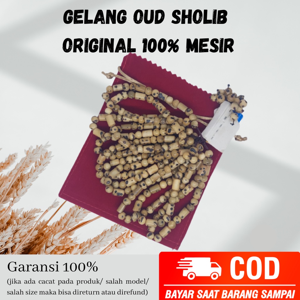 GELANG TASBIH OUD SOLIB GELANG TASBIH KAYU OUD SHOLIB TASBIH OUD SALIB ORIGINAL MESIR