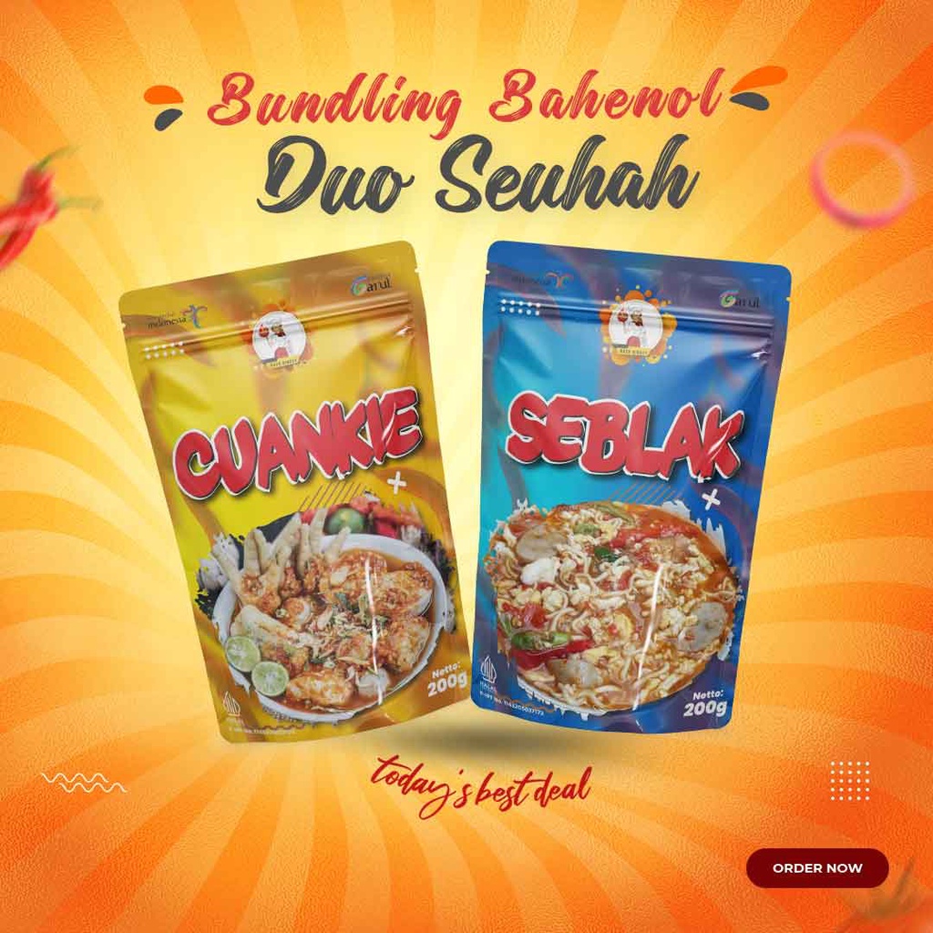 

Paket Seuhah Seblak dan cuankie baso bahenol Garut