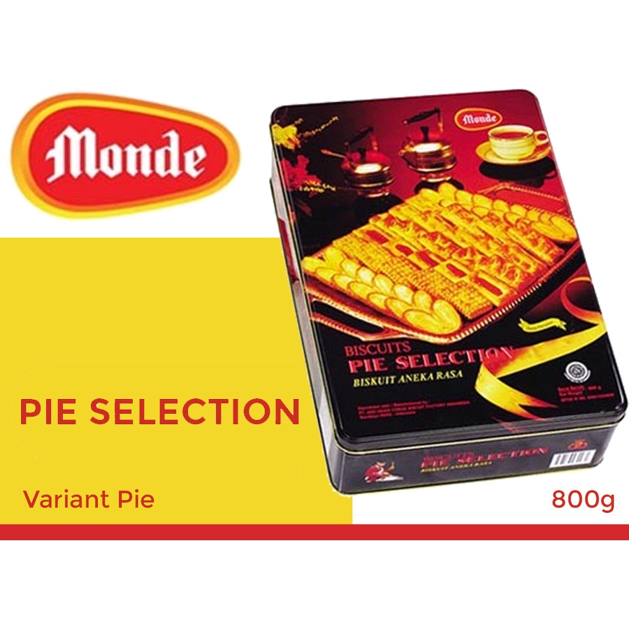 

Monde Biscuits Pie Selection Biskuit Aneka Rasa Kaleng 800g 800 gram