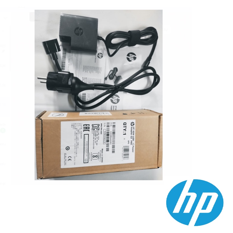 Adaptor Charger Laptop HP Type C 65W 1HE08AA Genuine Original