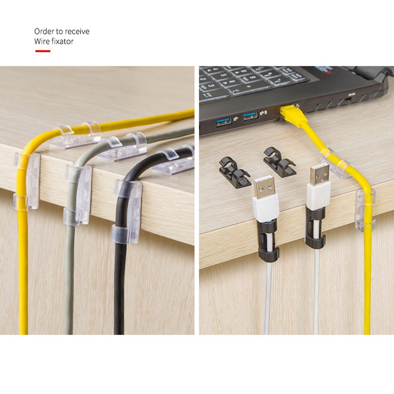 Kabel Klip Organizer 20 Pcs / Cable Clip Organizer AC-006