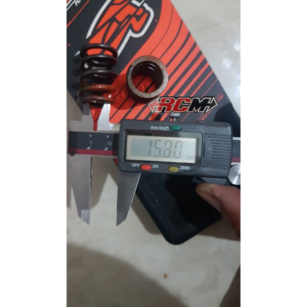 RACING VALVE PIR PER SPRING KLEP KELEP BEBEK MATIC JEPANG JAPAN AHRS ORI UK 32MM 32 MM UMA UNIVERSAL MOTOR JUPITER Z VEGA MIO BEAT VARIO DLL 32MM 32 MM PANJANG REAL 31.5MM 31.5 MM ORIGINAL SAMURAI UMA AHRS SMS R2 ASLI