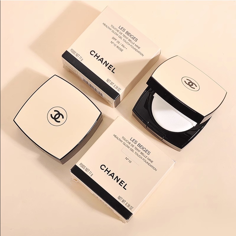 [100% Ori] Chanel Les Beiges Healthy Glow Gel Touch Foundation Cushion Shade Sheer Powder 5gr/11gr N