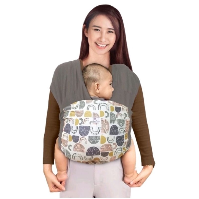 Moms Baby Gendongan Kaos Baby Wrap Wilona Series