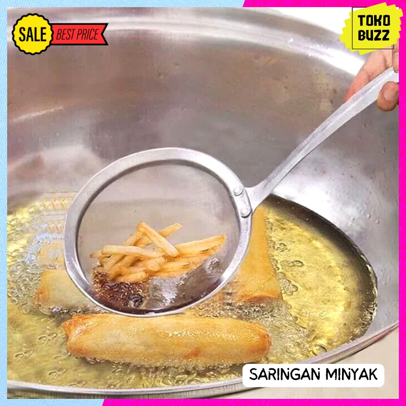 SARINGAN MINYAK DAPUR / SARINGAN MASAK / SARINGAN STAINLESS diameter 10cm