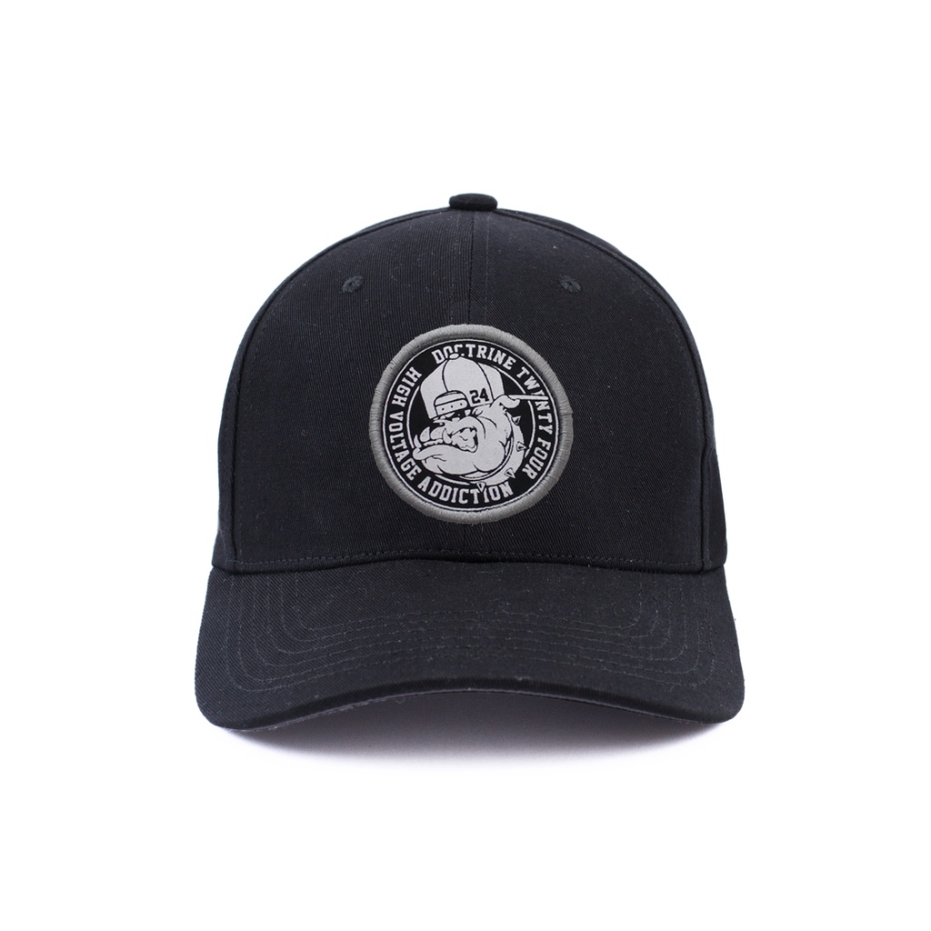 NodDoctrine Topi Polocap Grey Funky Bulldog Black