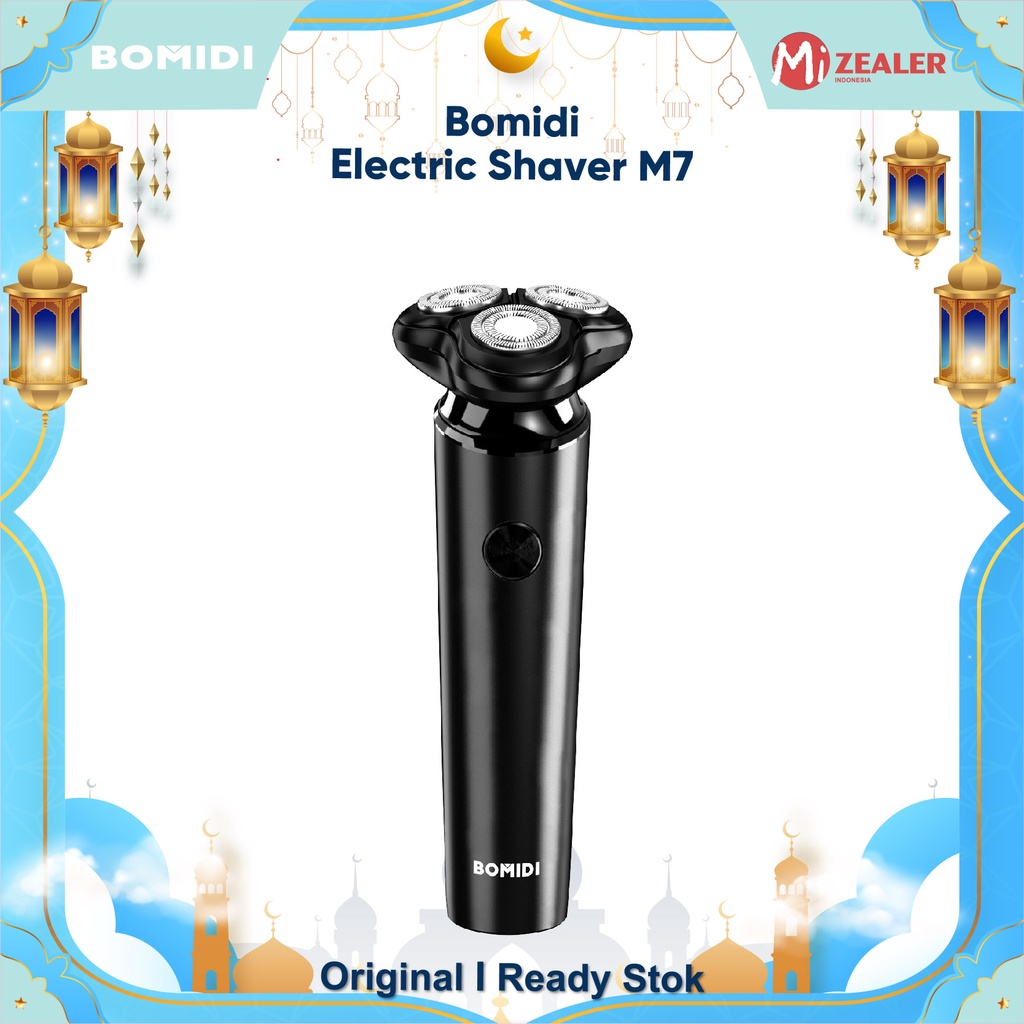 BOMIDI M7 Alat Cukur Rambut Elektrik Shaver Listrik Hitam Electric Razor Men