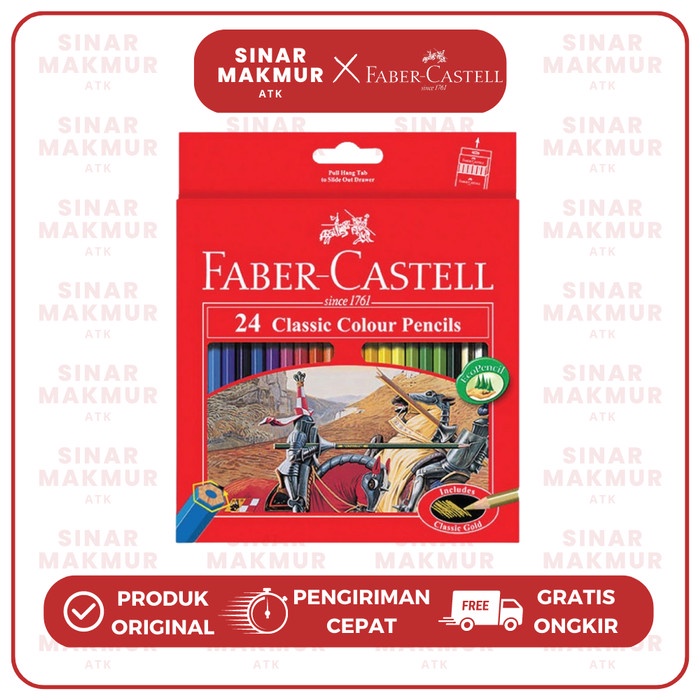 

Terlaris Pensil Warna Faber-Castell Classic 24 Warna