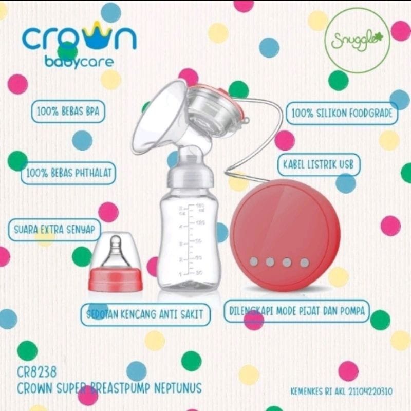 Crown CR-8238 Super Electric Breastpump Neptunus