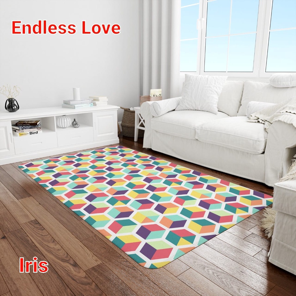 Karpet Busa Endless Love Ukuran 150 x 190 tebal 2cm