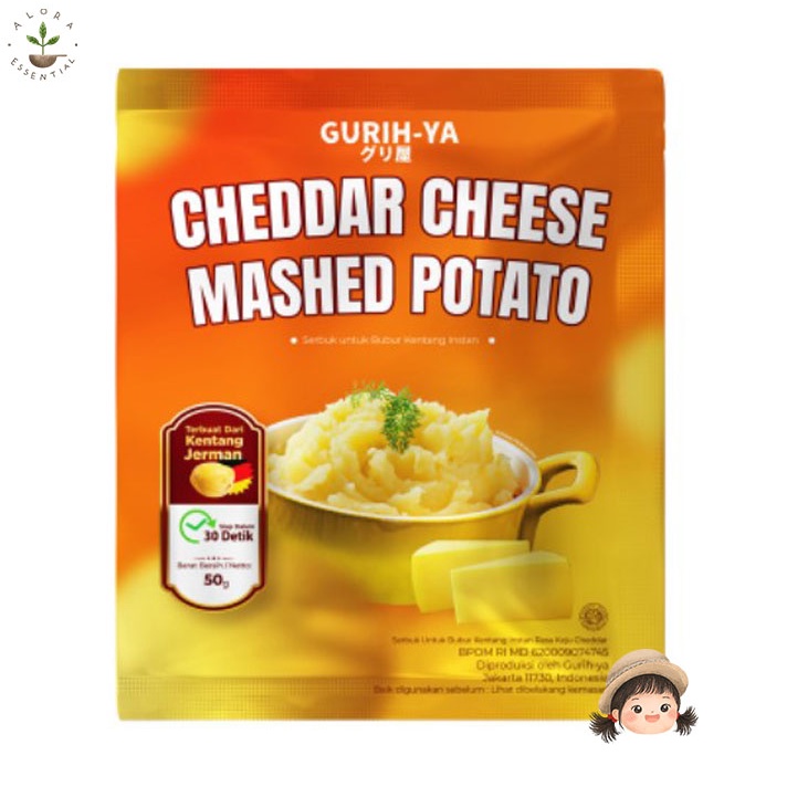 Gurih-ya Cheddar Cheese Keju Mashed Potato 50gr