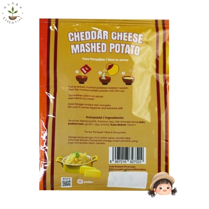 Gurih-ya Cheddar Cheese Keju Mashed Potato 50gr