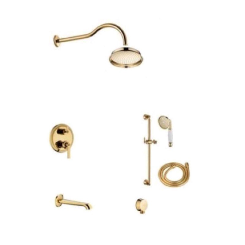 Paket Gold Liberty Keran Shower Mandi SET RAIN SHOWER HANDSHOWER