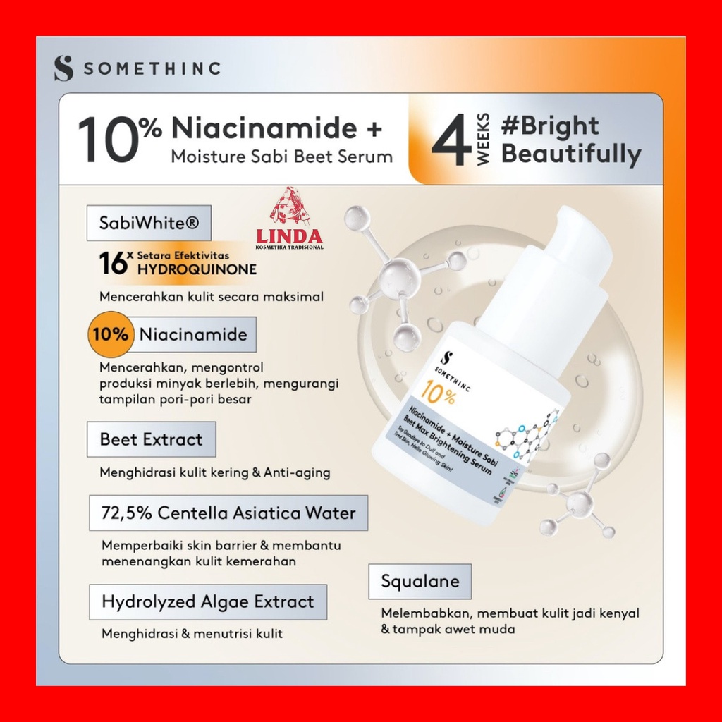 SOMETHINC 10% NIACINAMIDE+MOISTURE SABI BEET MAX BRIGHTENING SERUM